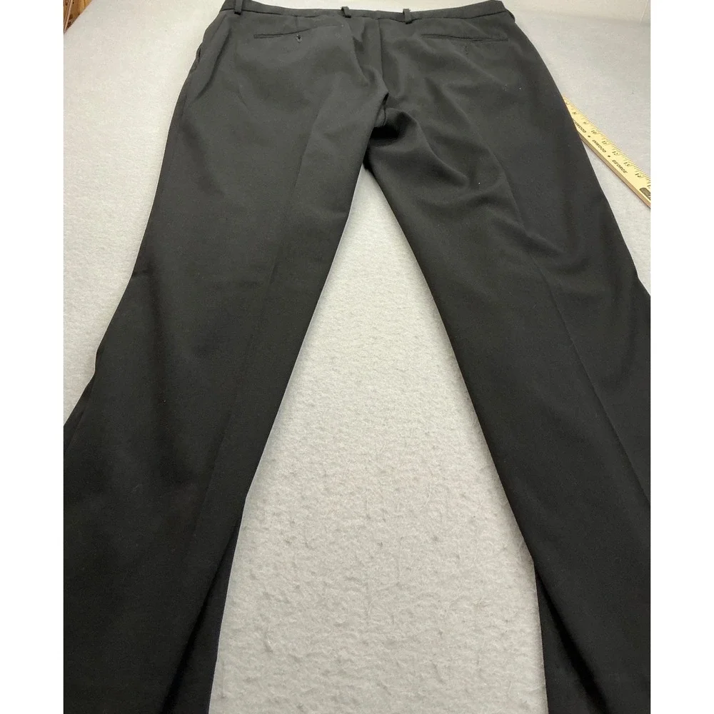 J. Ferrar Dress Pants Mens 38x32 Black Flat Front Straight‎ Leg Business Formal